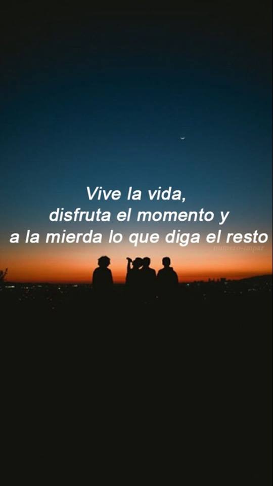 Vive La Vida Y Disfruta El Momento - FRASES.PW