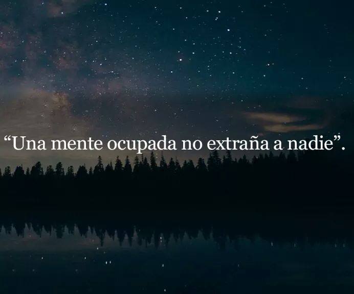 Mente Ocupada No Extraña A Nadie