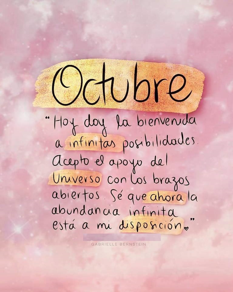 Octubre Hoy Doy La Bienvenida 