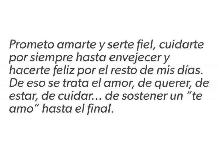 Prometo Amarte Y Serte Fiel, Cuidarte Por Siempre - FRASES.PW