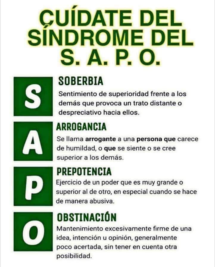 Cuídate Del Síndrome Del SAPO 