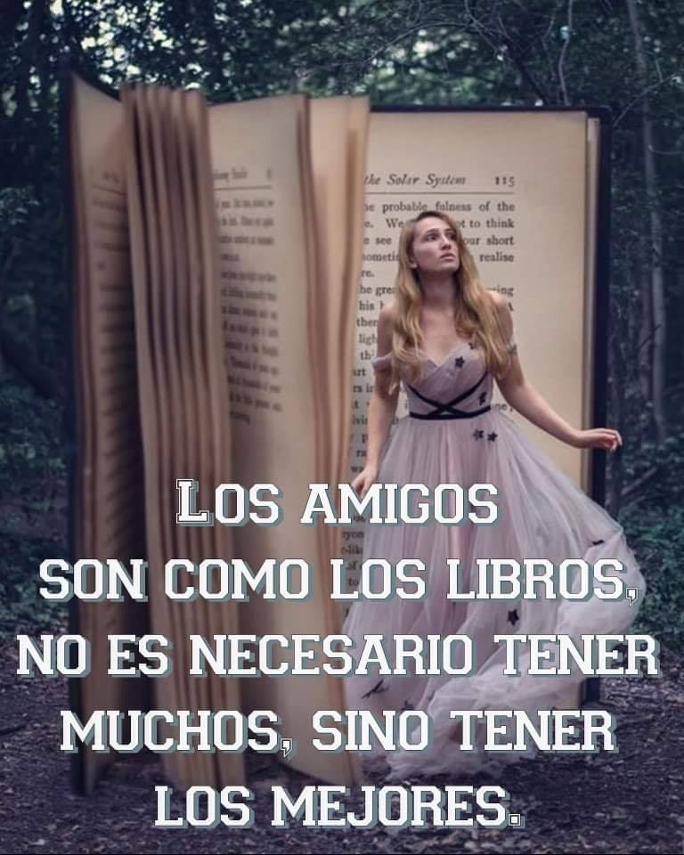 LOS AMIGOS SON COMO LOS LIBROS, NO ES NECESARIO TENER MUCHOS