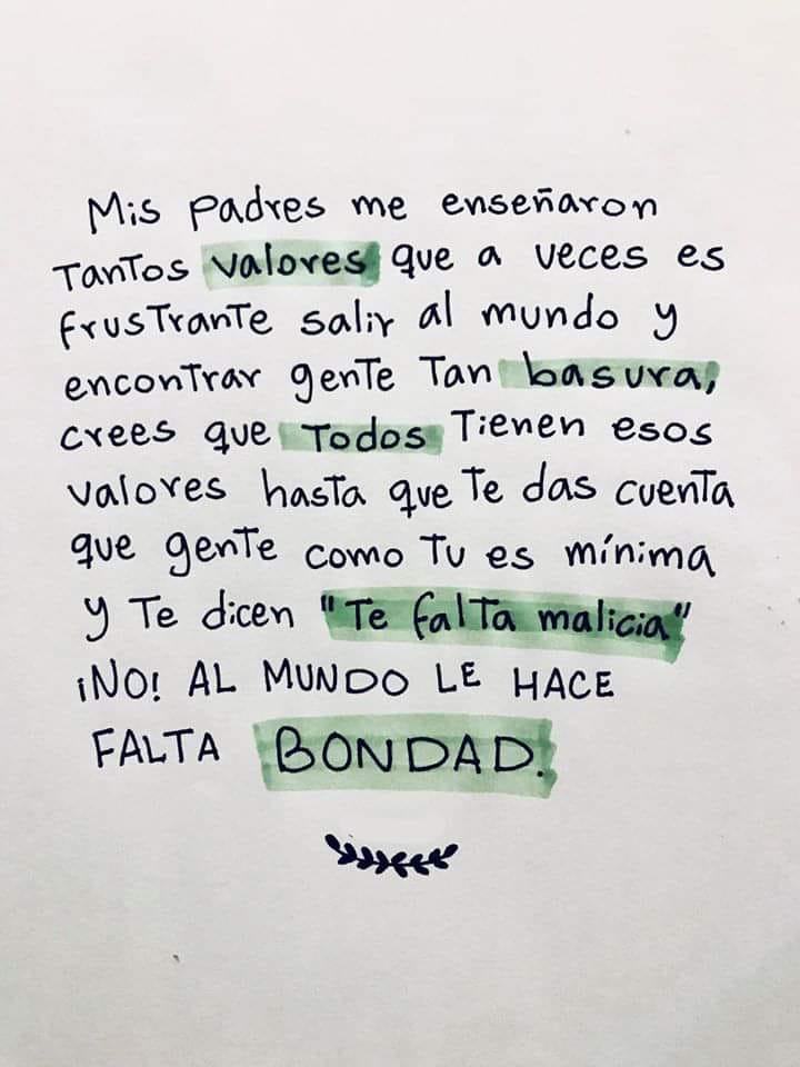 Mis padres me enseñaron tantos valores FRASES.PW