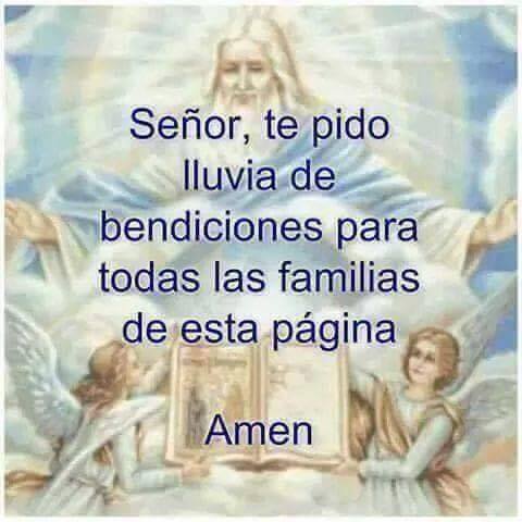 Señor, te pido lluvia de bendiciones para todas las familias de esta pagina. Amén.