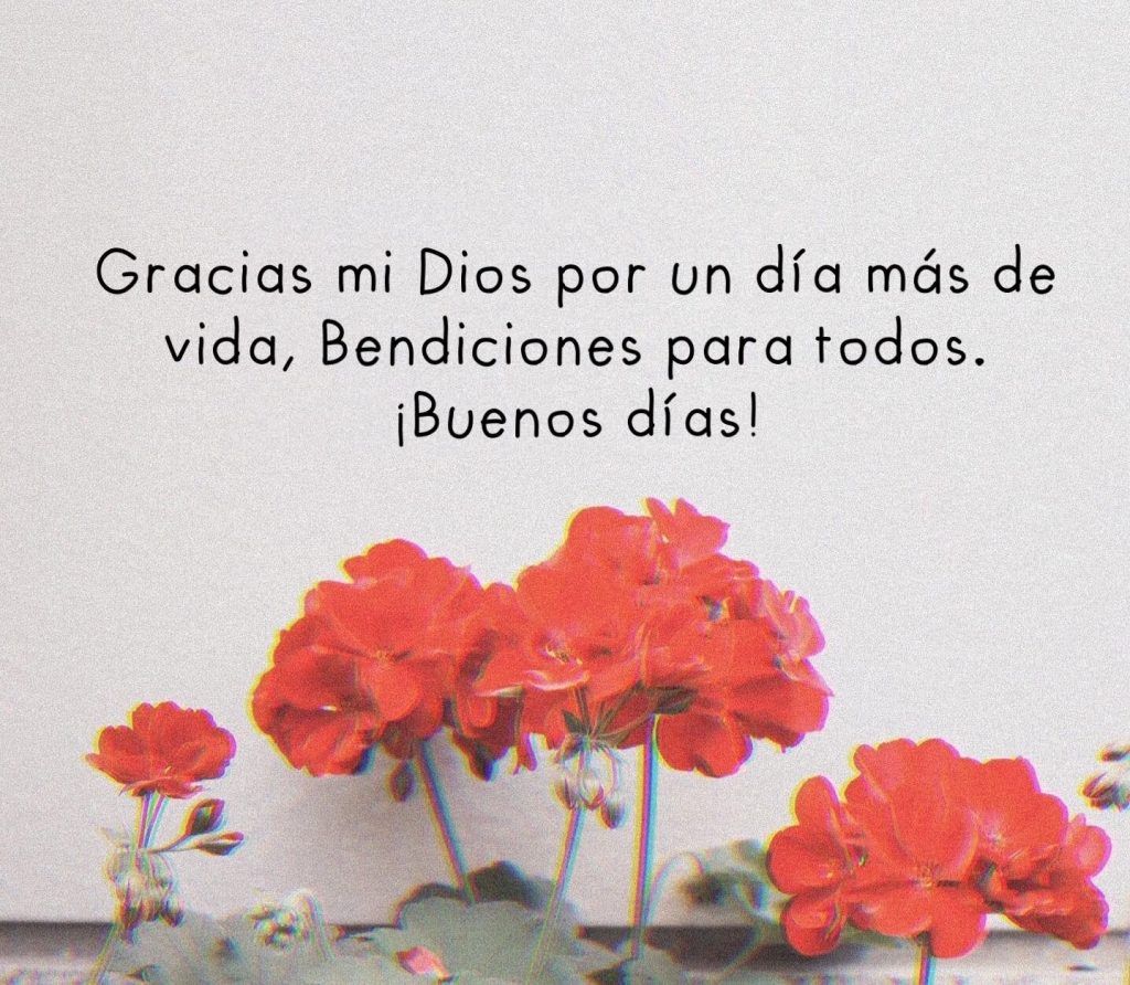 Gracias mi Dios por un día mas de vida, Bendiciones para todos FRASES.PW