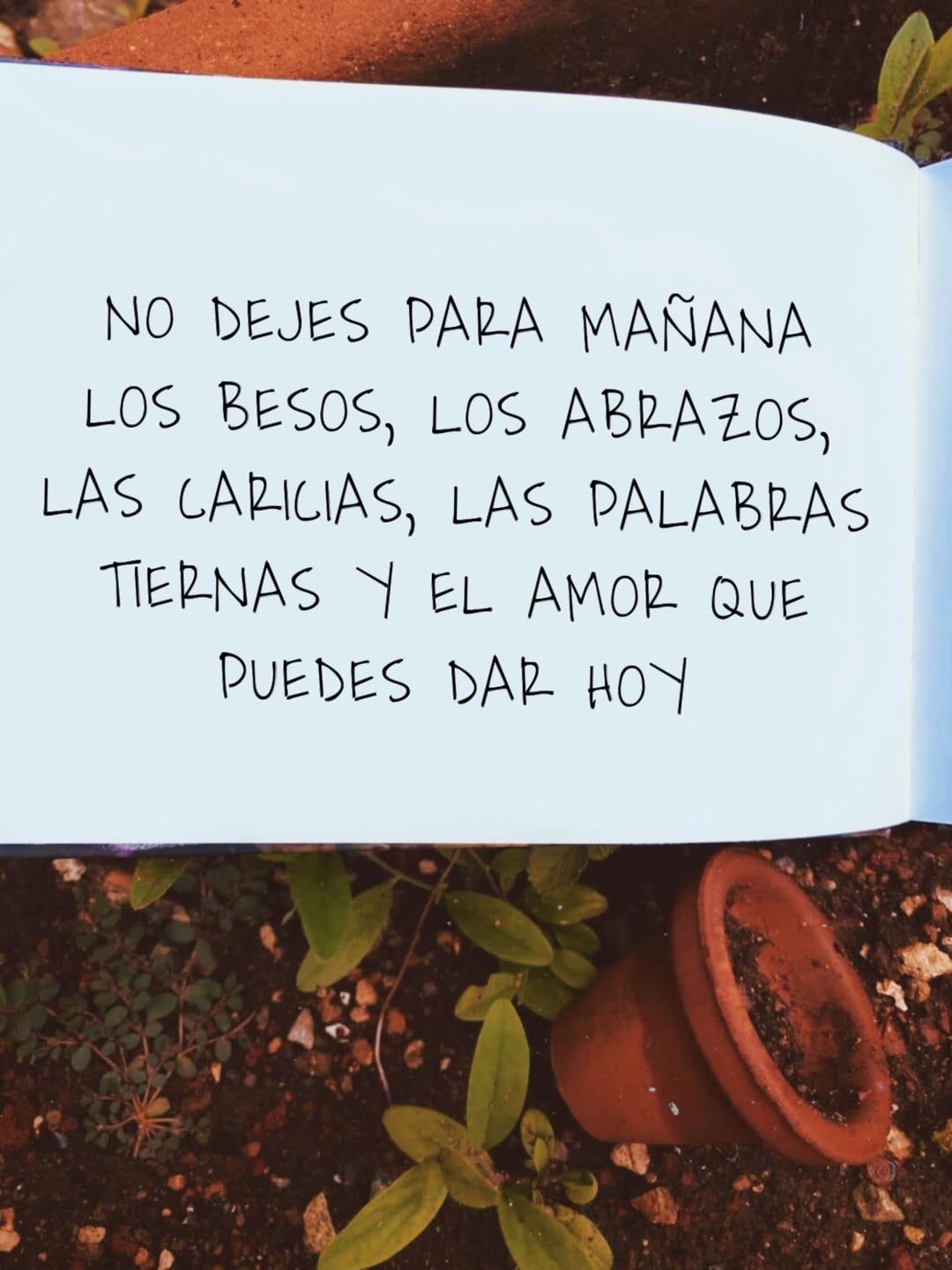 No Dejes Para Mañana Los Besos Los Abrazos Y El Amor Que Puedes Dar Hoy Frasespw 