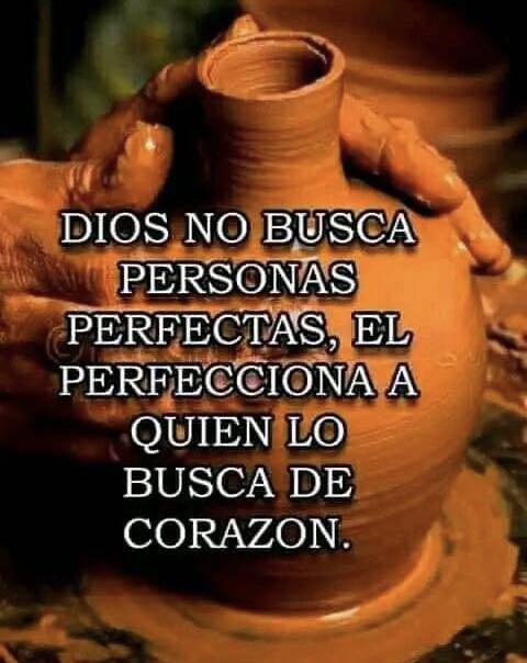 Dios no busca persona perfectas, el perfecciona a quien lo busca de corazón