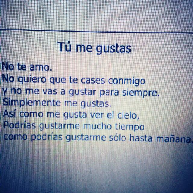 Tú me gustas
