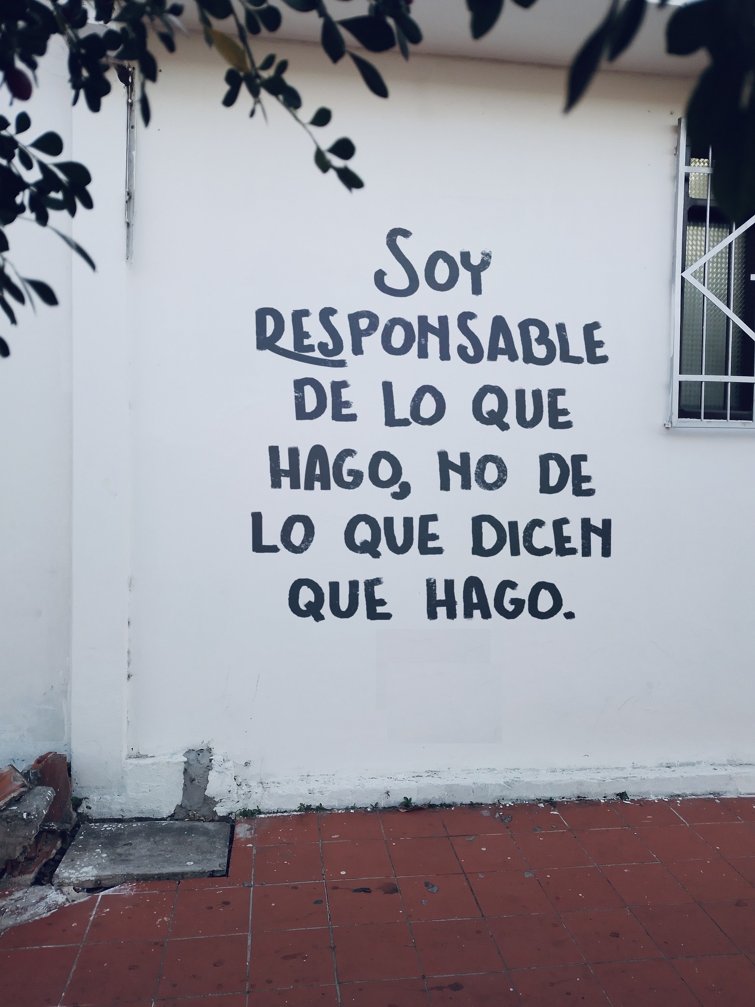 Soy responsable de lo que hago, no de lo que dicen que hago