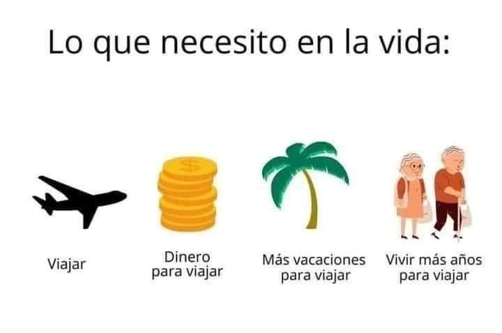 Lo que necesito en la vida Viajar