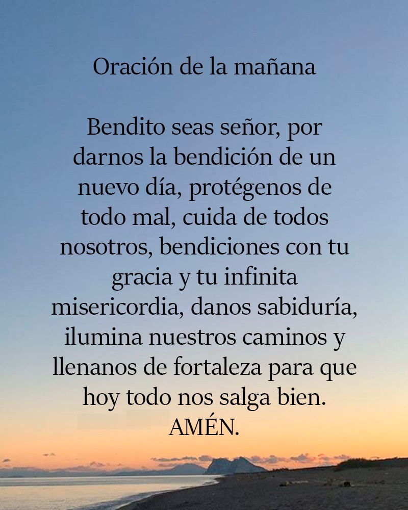 Oración de la mañana