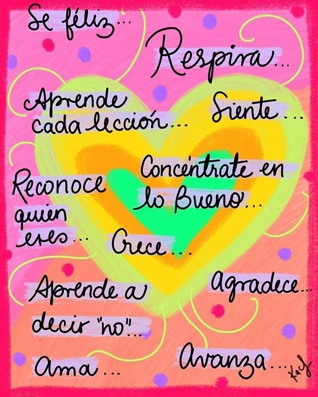 Se feliz respira aprende cada lección