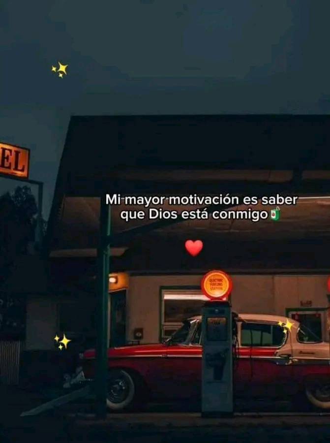 Mi mayor motivo es saber que Dios está conmigo
