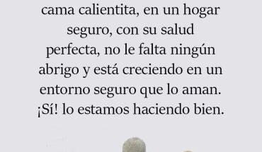 Hoy también acostamos a nuestro hijo/a en una cama calientita, en un hogar seguro