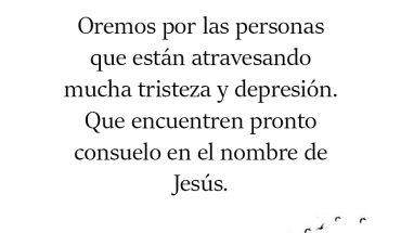 Oremos por las personas que están atravesando mucha tristeza y depresión