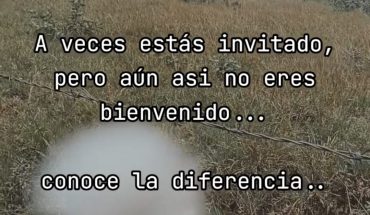 A veces estás invitado, pero aun asi no eres bienvenido...