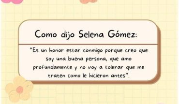 Como dijo Selena Gámez: