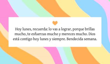 Hoy lunes, recuerda: Lo vas a lograr, porque brillas mucho