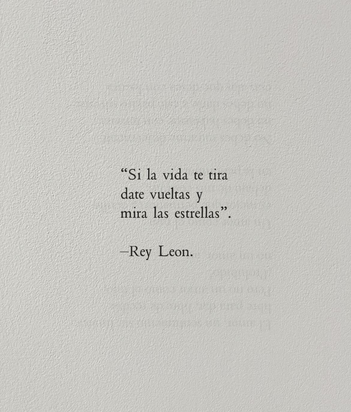 Si la vida te tira date vuelta y mira las estrellas