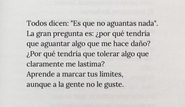 Todos dicen: "Es que no aguantas nada"