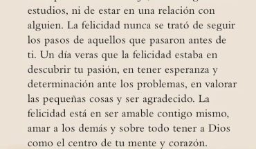 La felicidad nunca se trató de seguir los pasos de aquellos que pasaron antes de ti