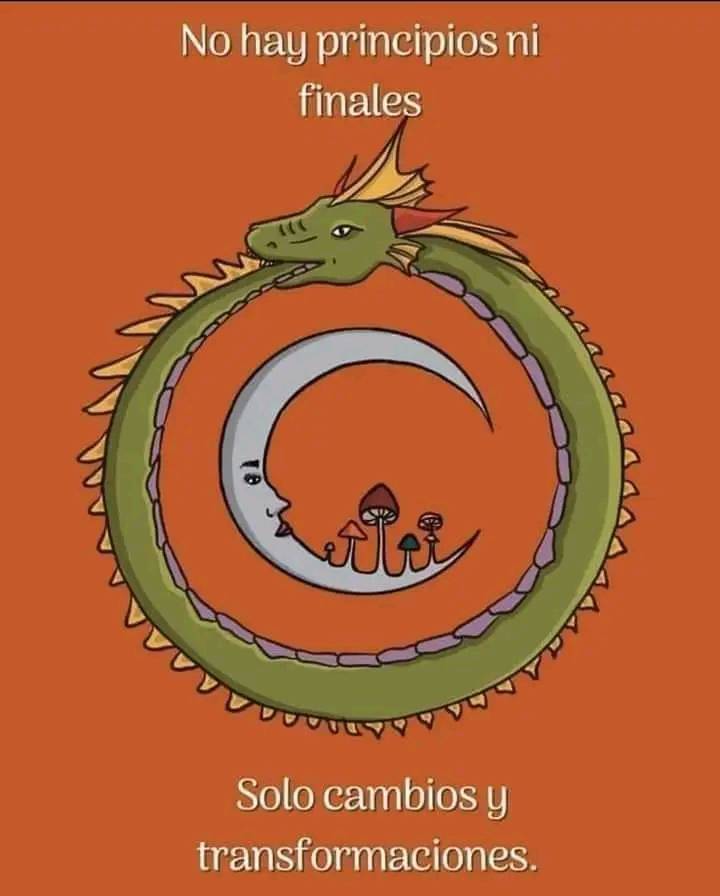 No hay principios ni finales solo cambio y transformaciones