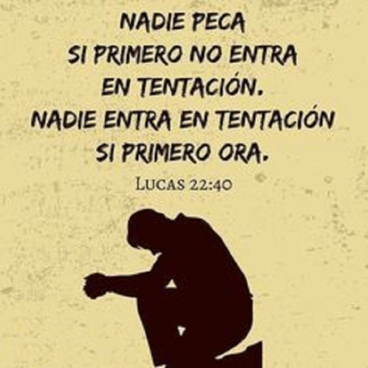 Nadie peca si primero no entra en tentación 