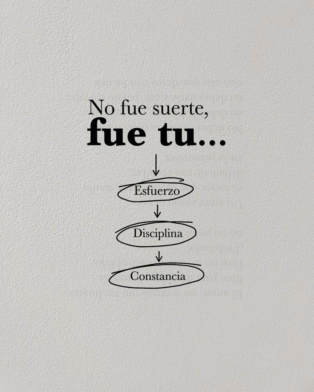 No fue suerte, fue tu...