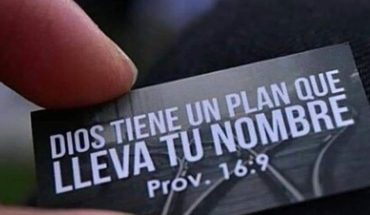 Dios tiene un plan que lleva tu nombre. Prov.16:9