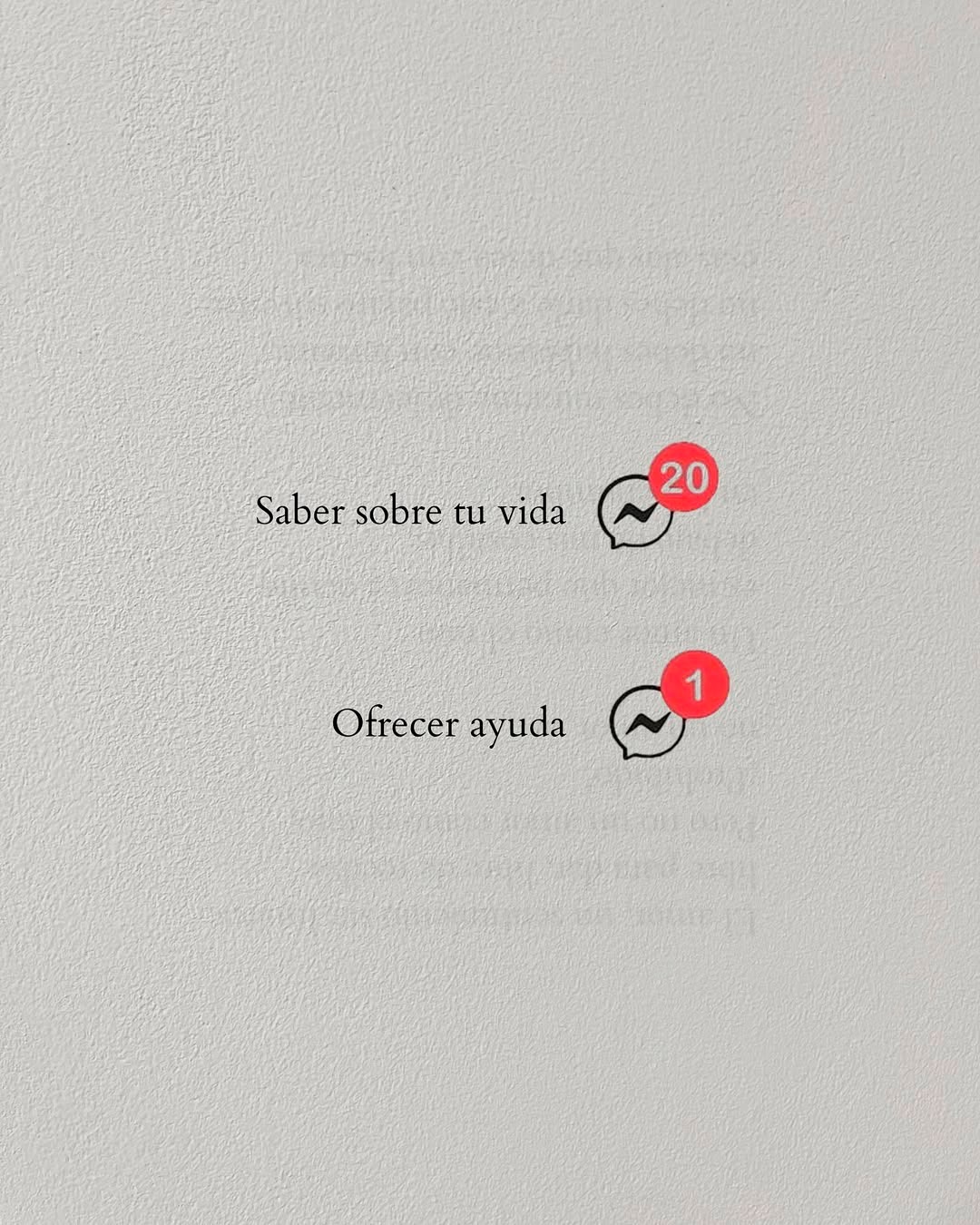 Saber sobre tu vida mil mensajes