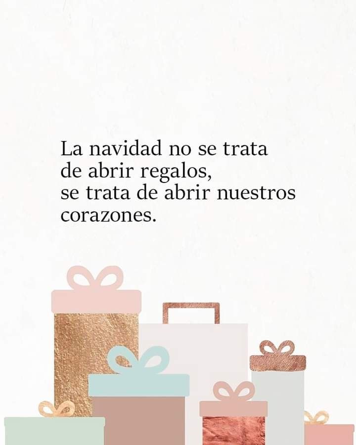 La navidad no se trata de abrir regalos