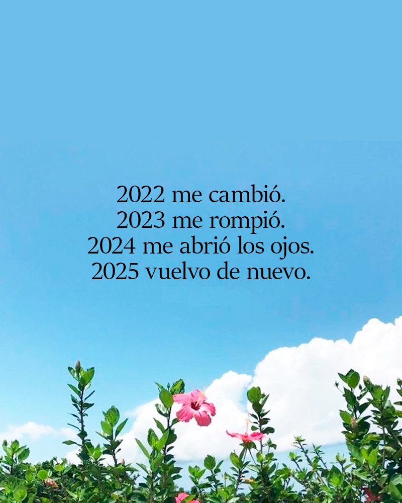 2025 vuelvo de nuevo