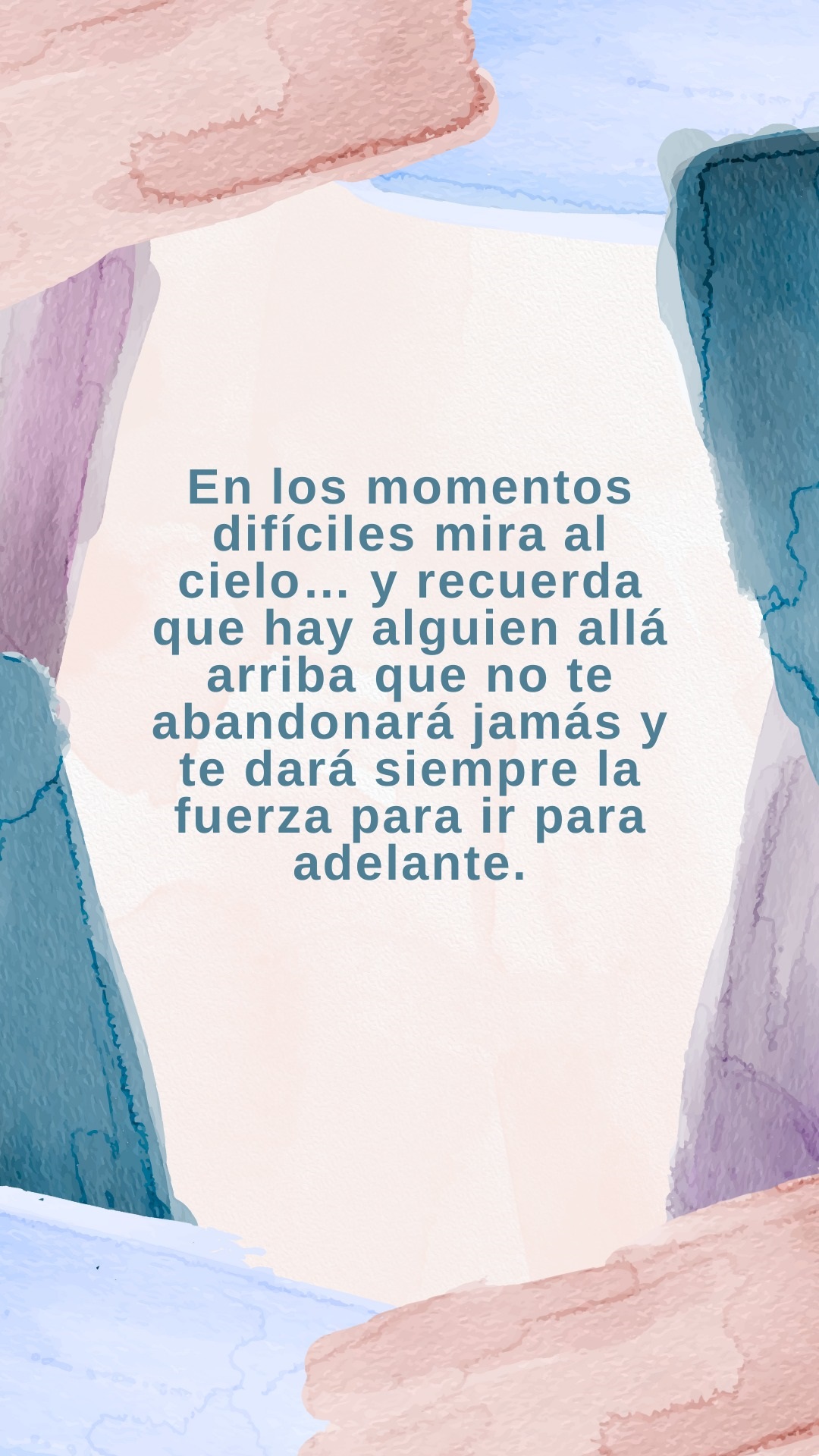 En los momentos difíciles mira al cielo...