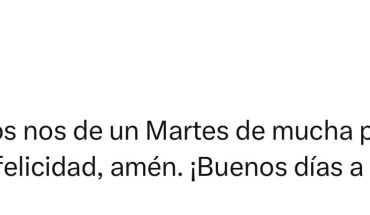 Que Dios nos de un Martes de mucha paz, amor y felicidad, amén