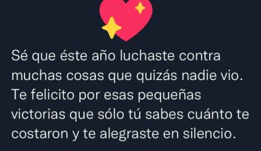 Sé que éste año luchaste contra muchas cosas que quizás nadie vio