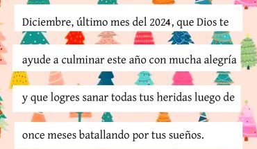 Diciembre, último mes del 2024