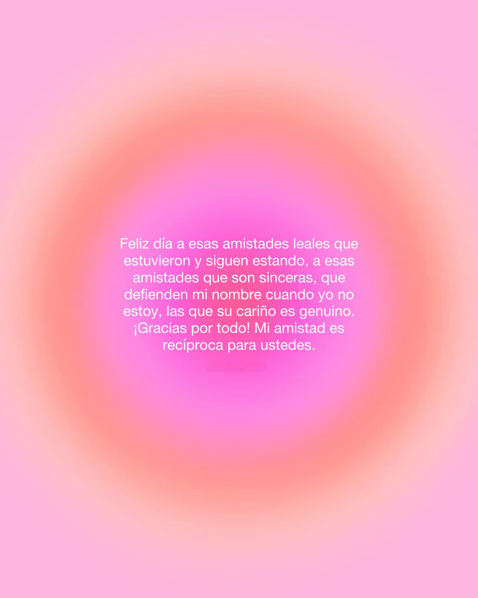 Feliz día a esas amistades leales que estuvieron y siguen estando