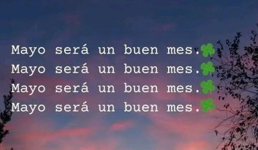 Mayo será un buen mes