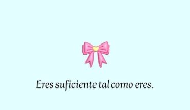 Eres suficiente tal como eres