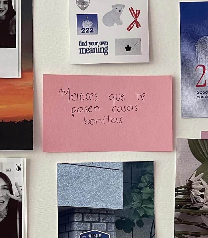 Mereces que te pasen cosas bonitas