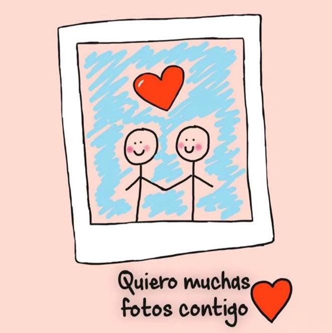 Quiero muchas fotos contigo