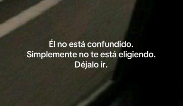 Él no está confundido. Simplemente no te esta eligiendo. Dejalo ir