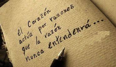 El corazón actúa por razones que la razón nunca entenderá...