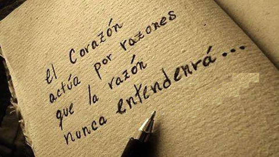 El corazón actúa por razones que la razón nunca entenderá...