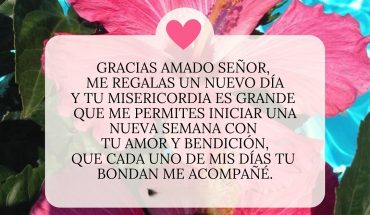 Gracias amado señor me regalas un nuevo día