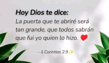 Hoy Dios te dice: