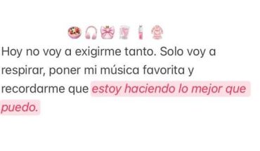 Hoy no voy a exigirme tanto