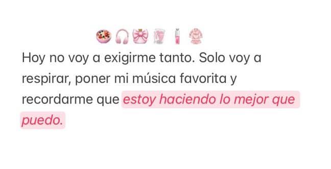 Hoy no voy a exigirme tanto