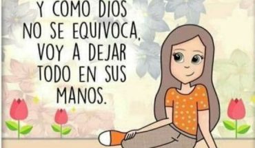 Y como Dios no se equivoca, voy a dejar todo en sus manos