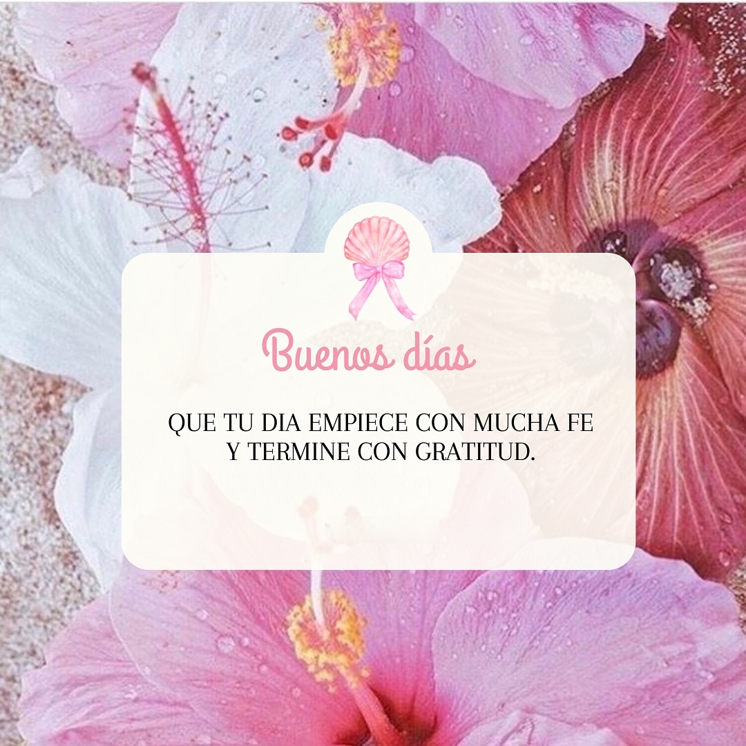 Buenos días Que tu día empiece con mucha fe y termine con gratitud